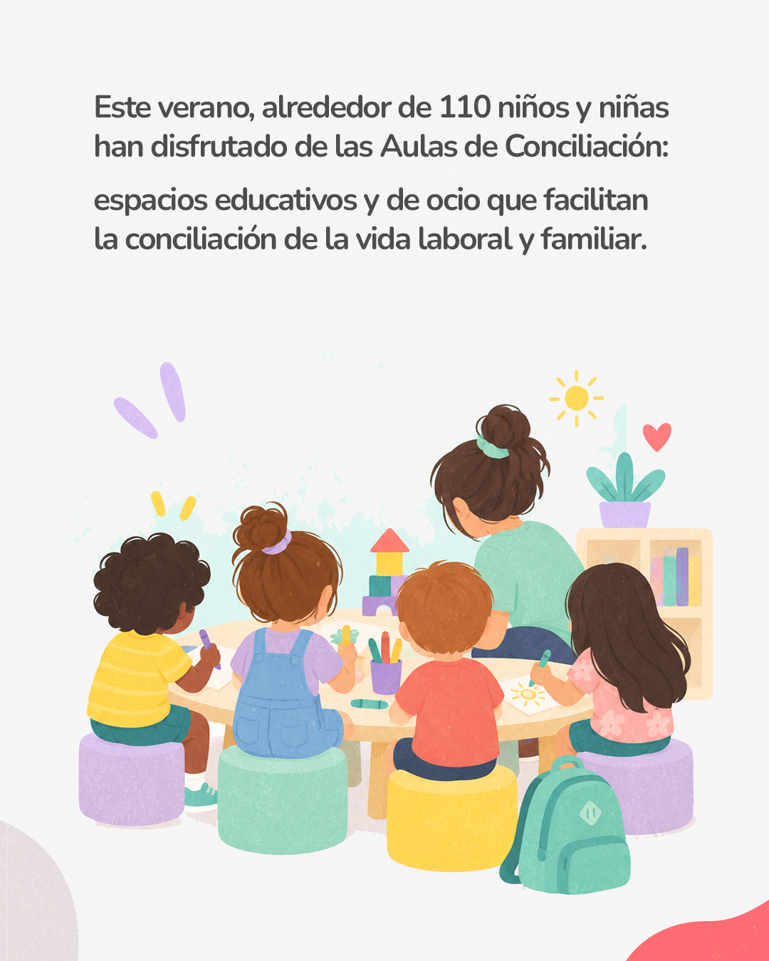 Alrededor de 110 niños y niñas