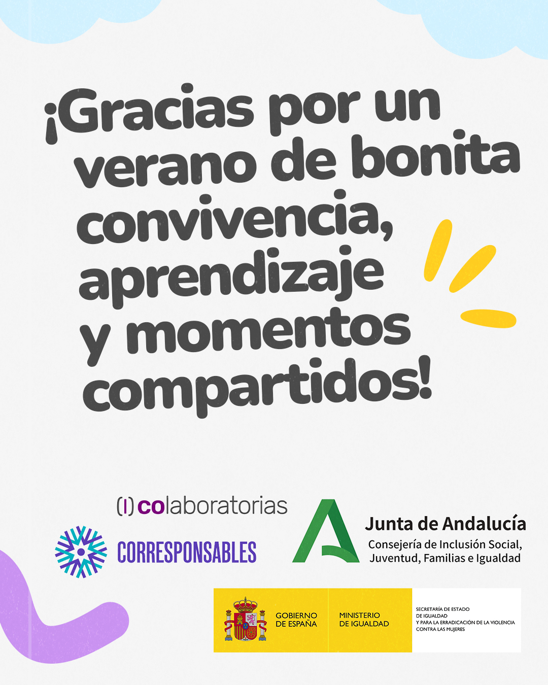Gracias por un verano compartido